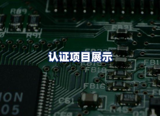 认证项目展示